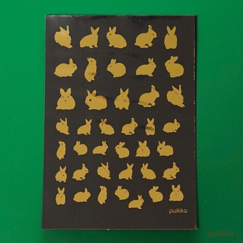 レジン封入用フィルム うさぎ2 箔押し