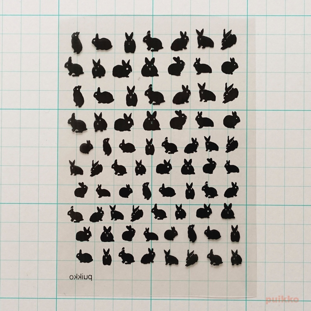 レジン封入用フィルム うさぎ2・小