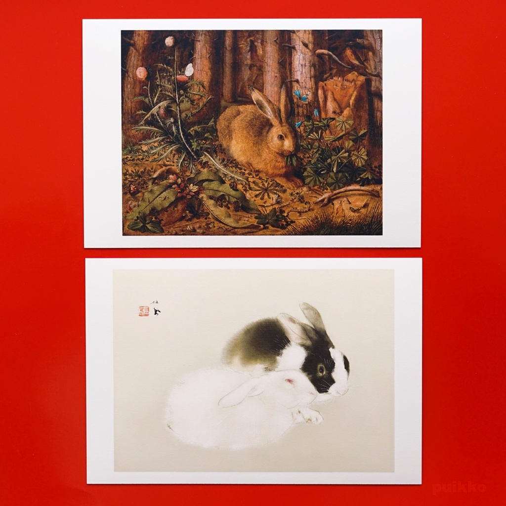 ポストカード うさぎの名画(5枚セット)