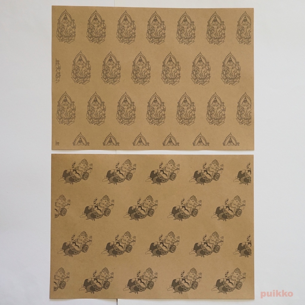 紙製ブックカバー ガネーシャ(5枚セット)