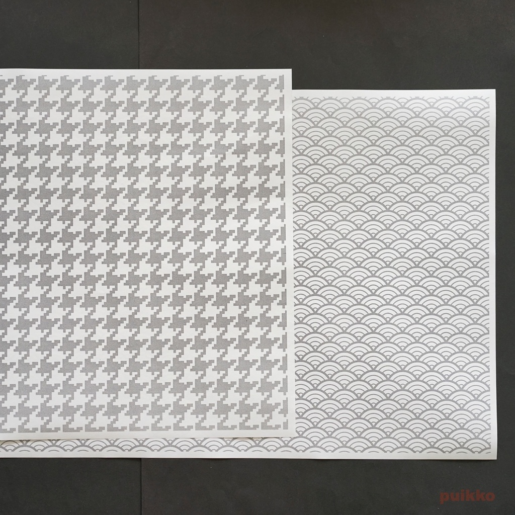 紙製ブックカバー 和柄パターン A3判