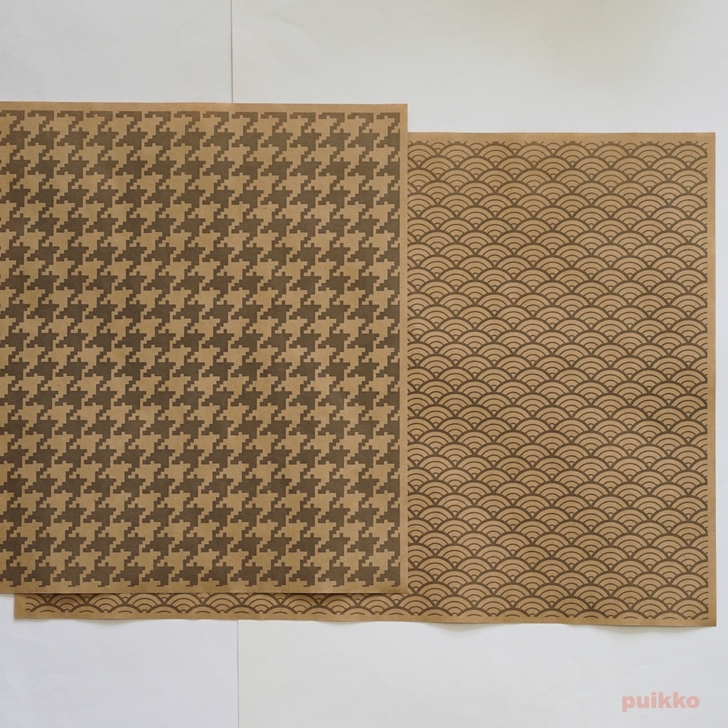 紙製ブックカバー 和柄パターン A3判