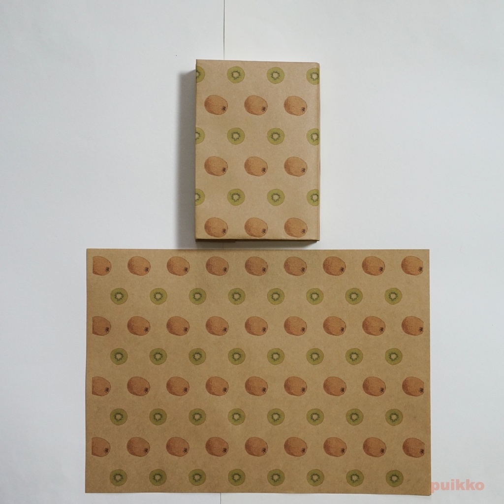 紙製ブックカバー フルーツ2(カラー)(5枚セット)