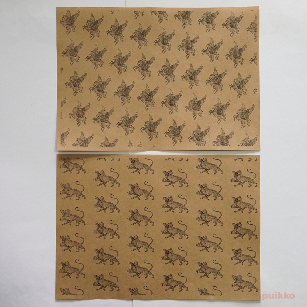 紙製ブックカバー 伝説の生物1(5枚セット)