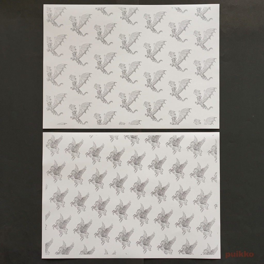 紙製ブックカバー 伝説の生物1(5枚セット)