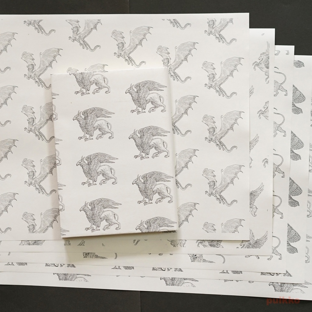 紙製ブックカバー 伝説の生物1(5枚セット)