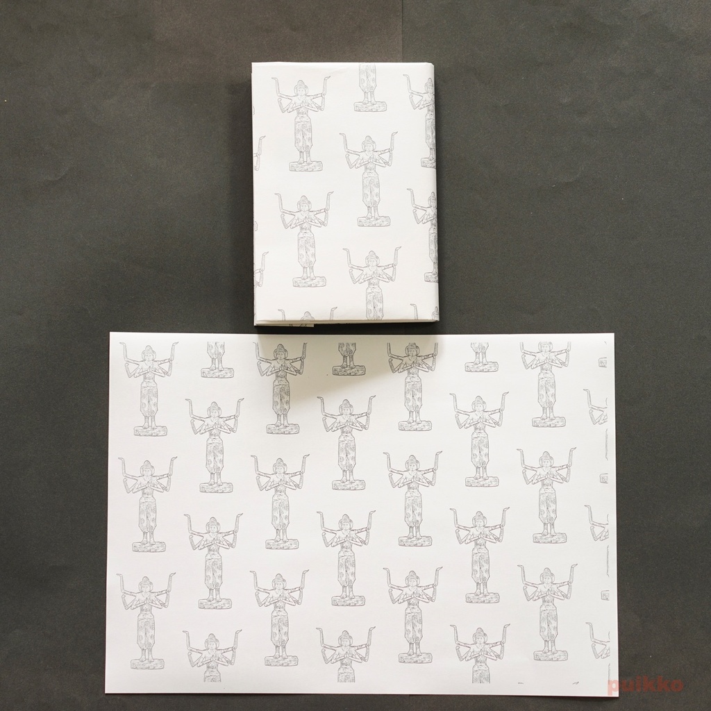 紙製ブックカバー 仏像(5枚セット)