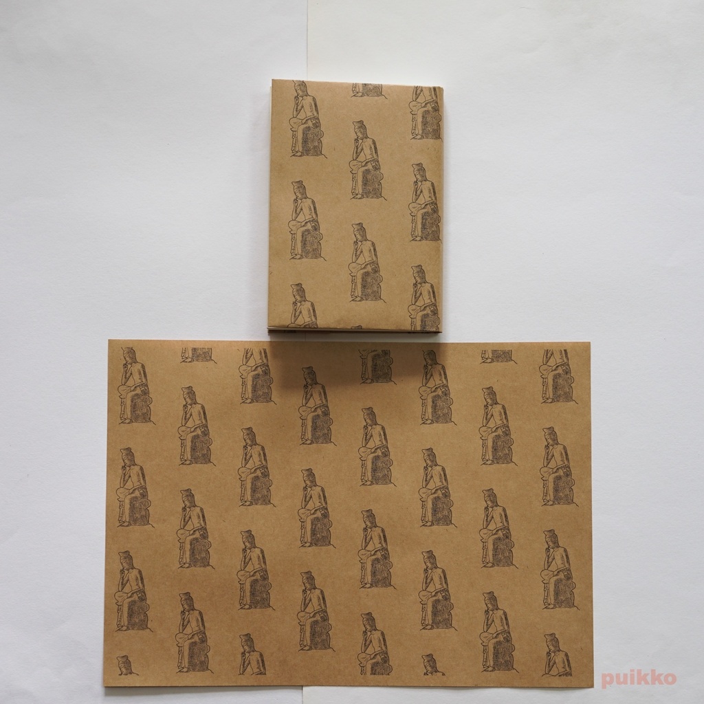 紙製ブックカバー 仏像(5枚セット)