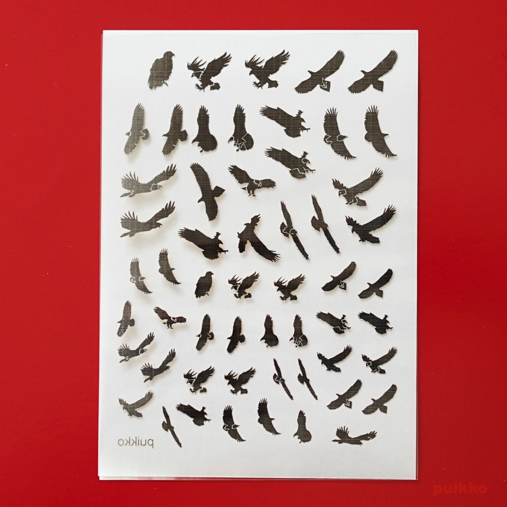 レジン封入用フィルム 鷲 箔押し