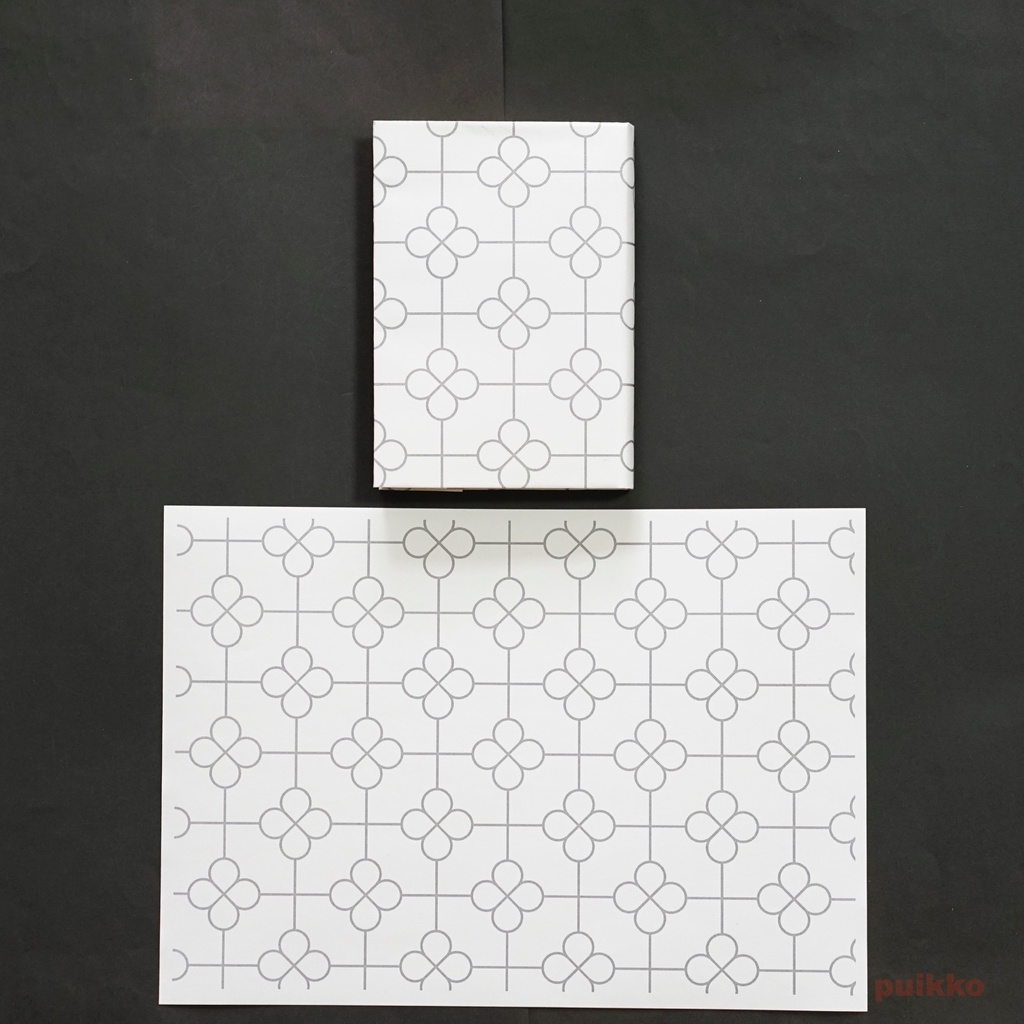 紙製ブックカバー 鉄窓花1(5枚セット)