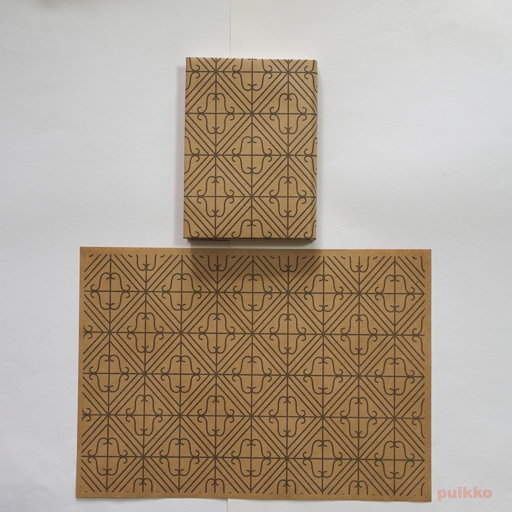 紙製ブックカバー 鉄窓花1(5枚セット)