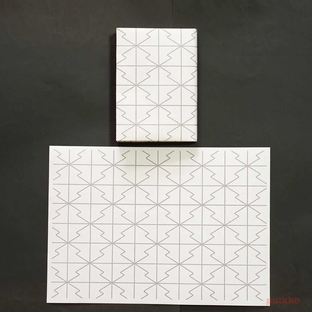 紙製ブックカバー 鉄窓花2(5枚セット)