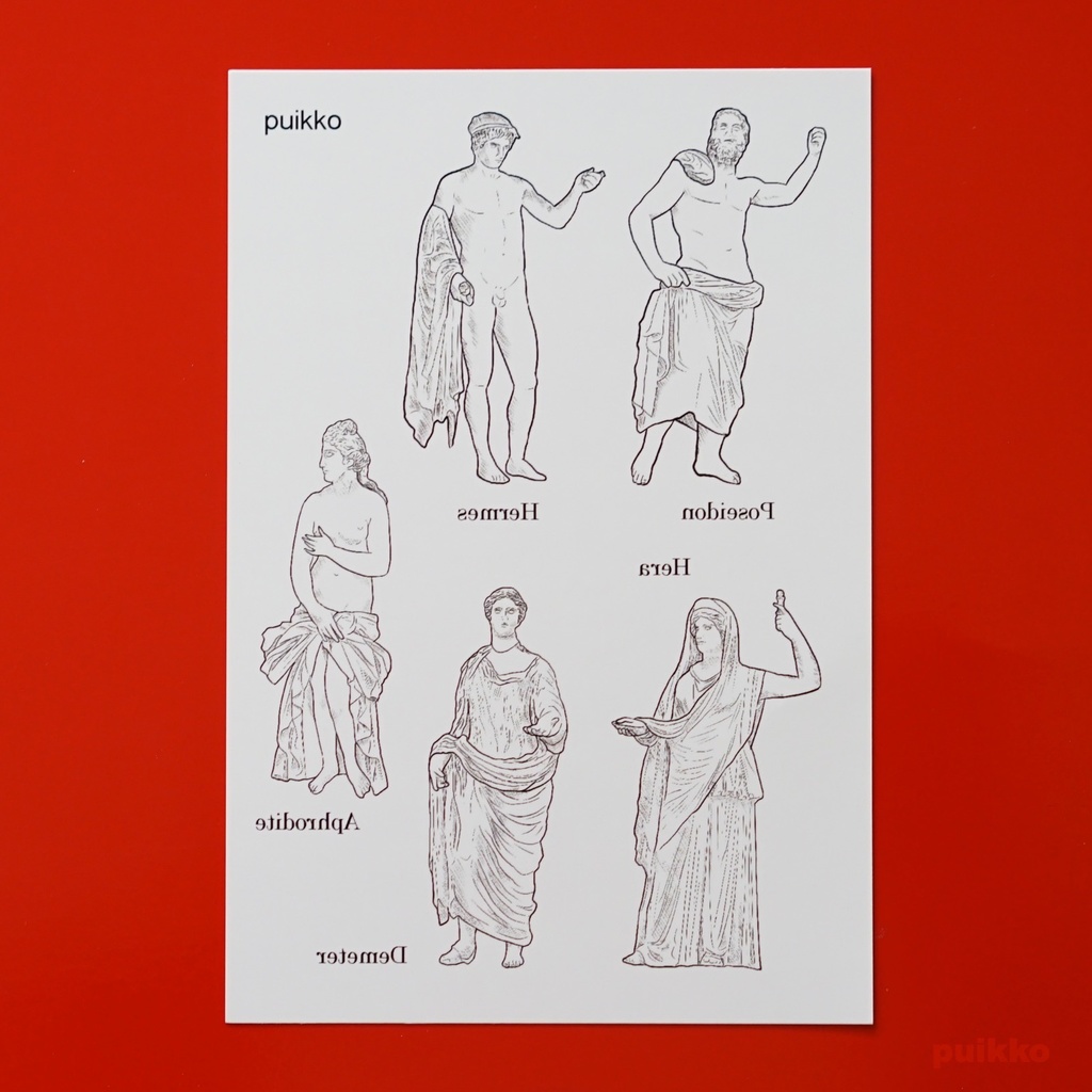 タトゥーシール ギリシャ神話の神2