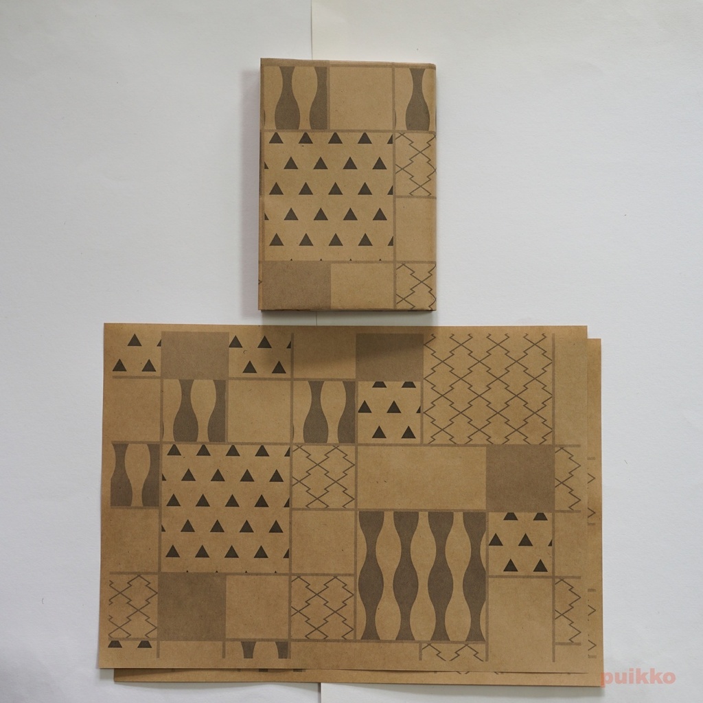 紙製ブックカバー 和柄パターン6(6枚セット)