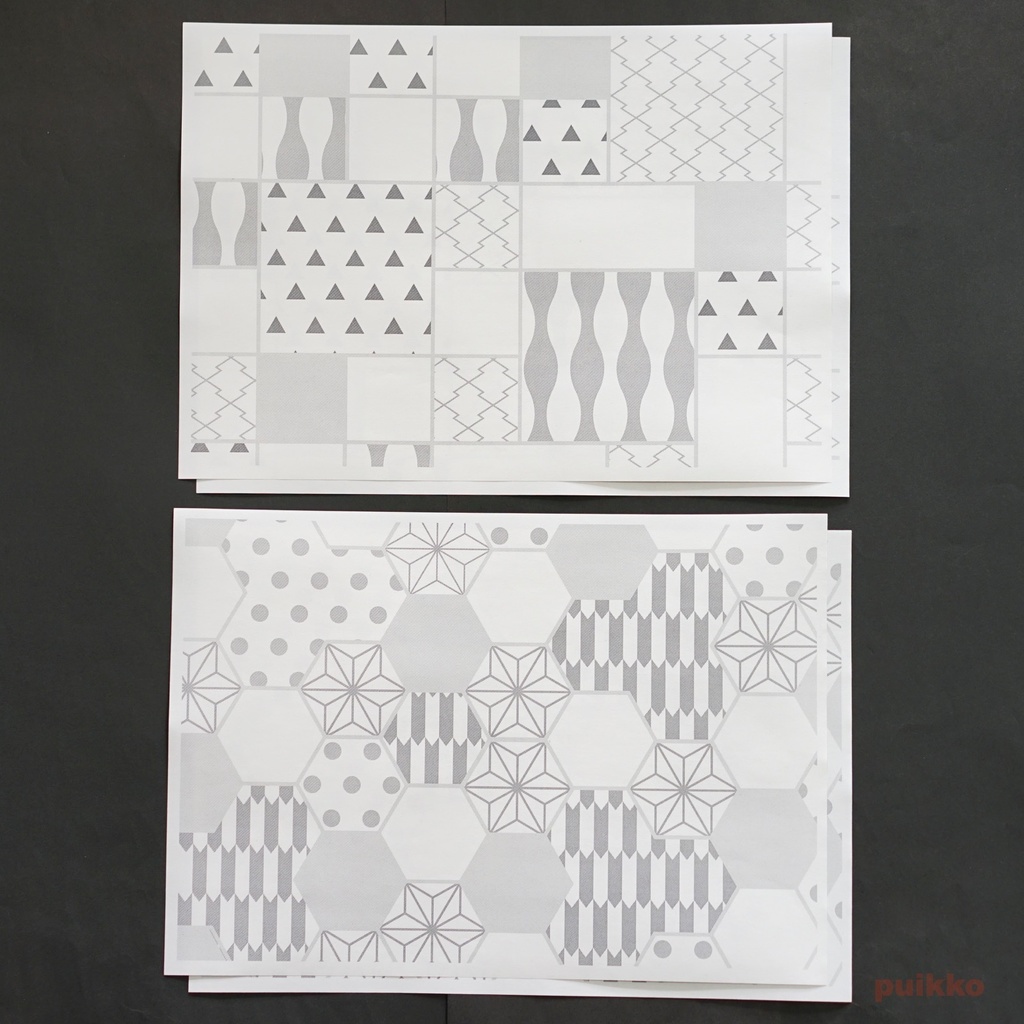 紙製ブックカバー 和柄パターン6(6枚セット)