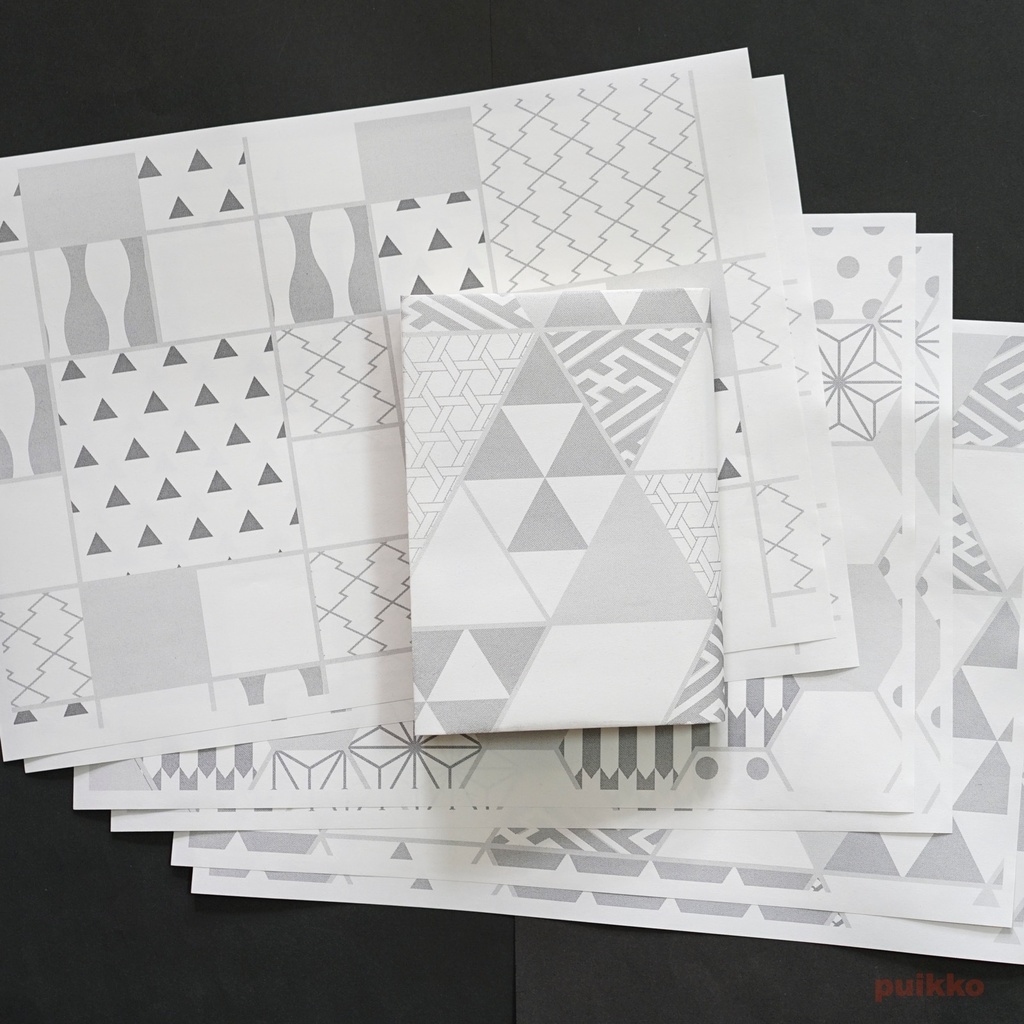 紙製ブックカバー 和柄パターン6(6枚セット)