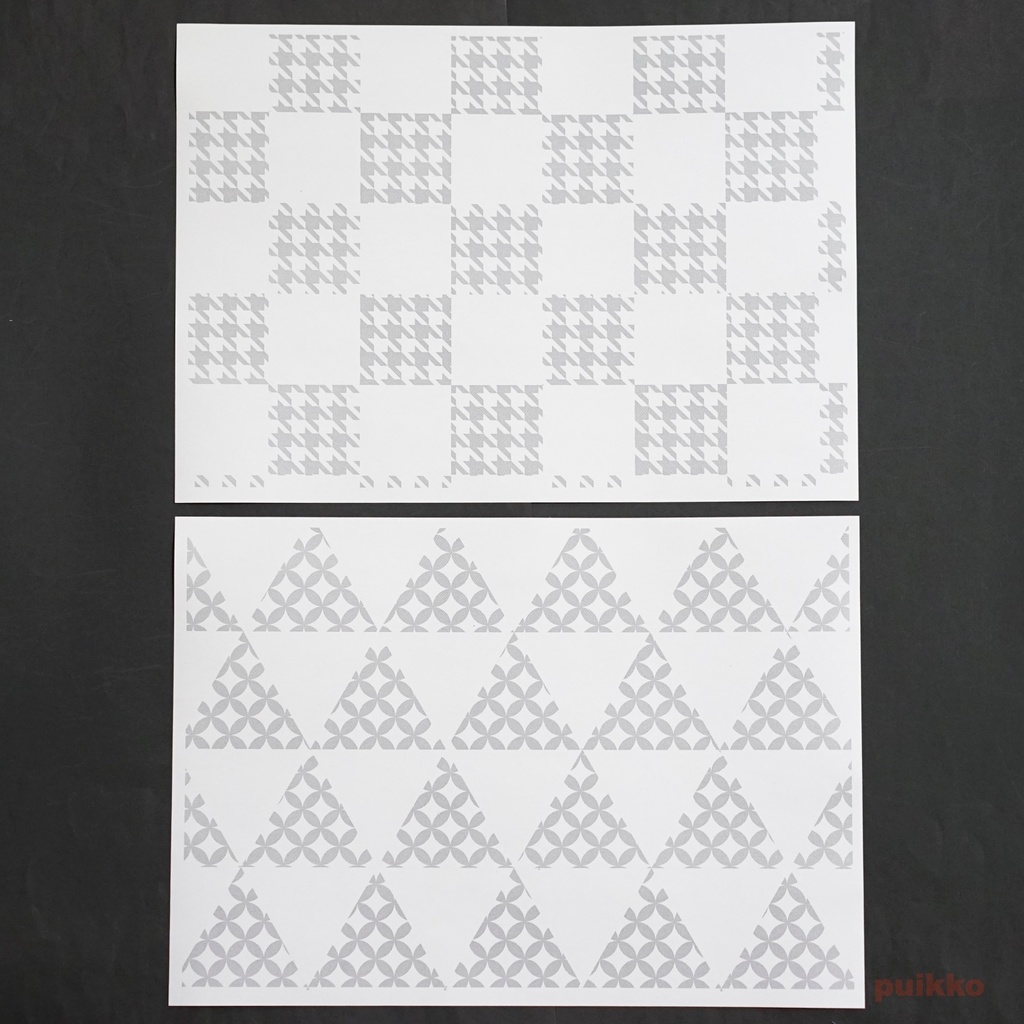 紙製ブックカバー 和柄パターン7(5枚セット)