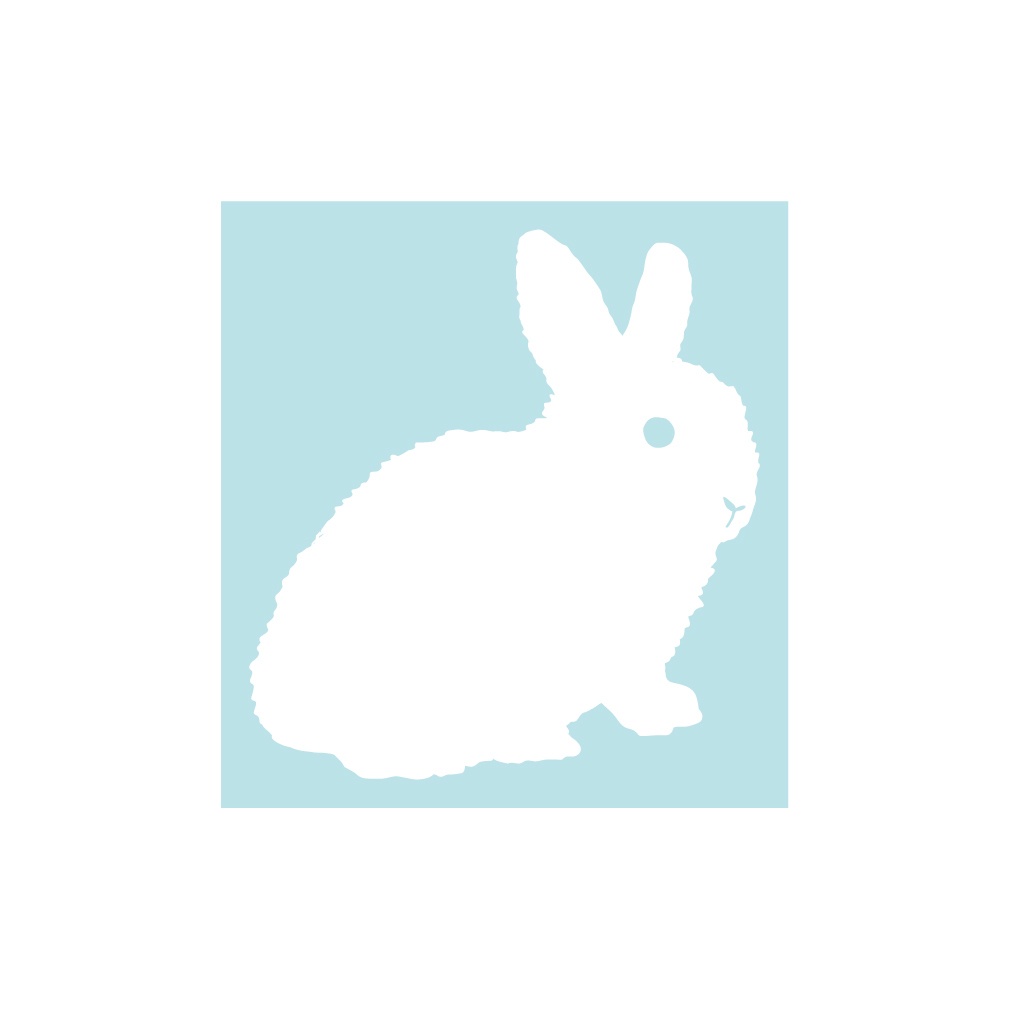 ステッカー うさぎ3・右向き