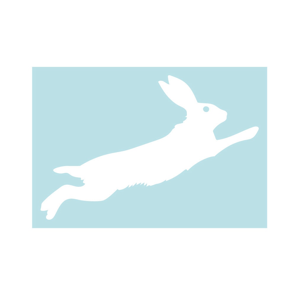 ステッカー うさぎ5・右向き