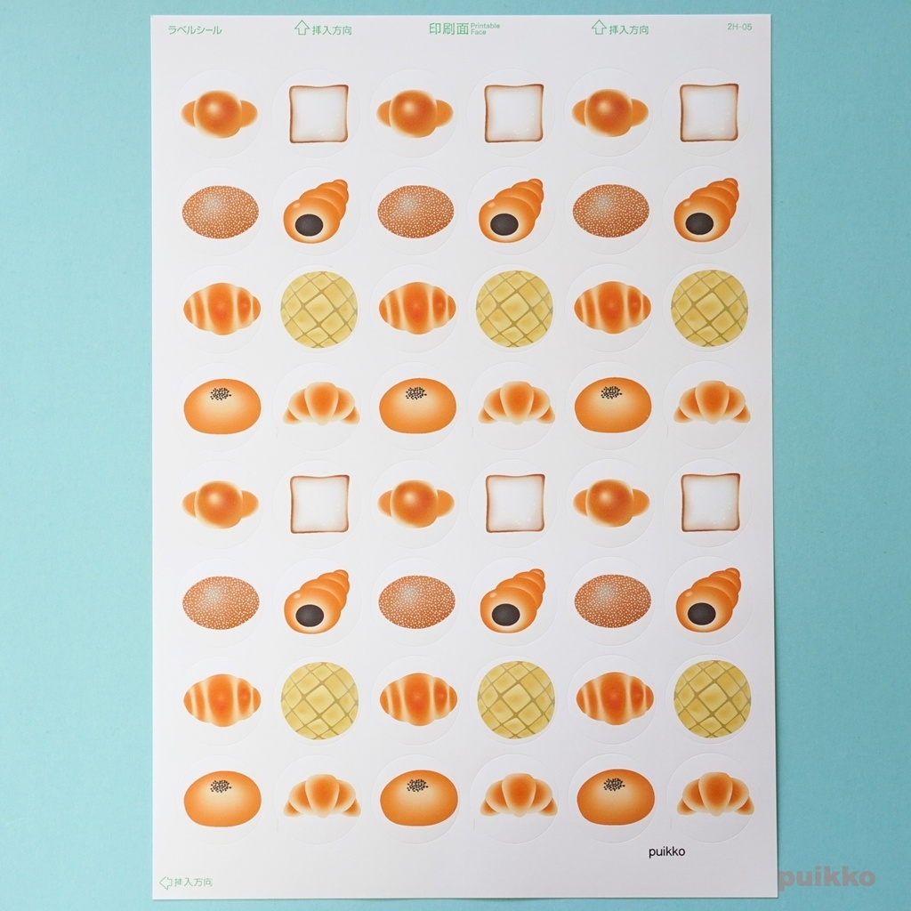 丸シール30mm　パン