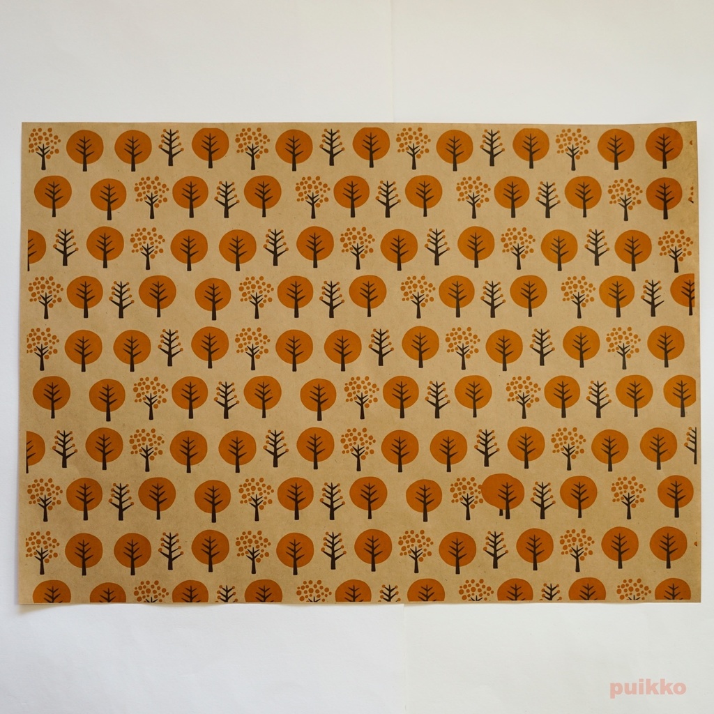 紙製ブックカバー 北欧パターン(カラー) A3判