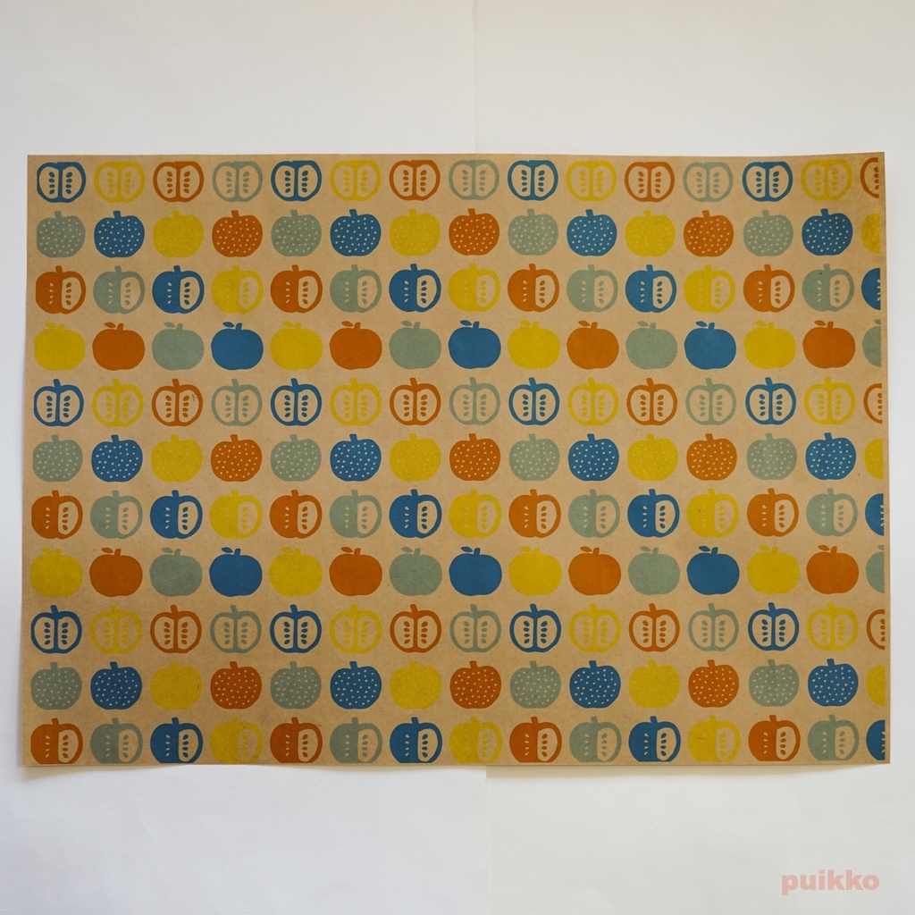 紙製ブックカバー 北欧パターン(カラー) A3判