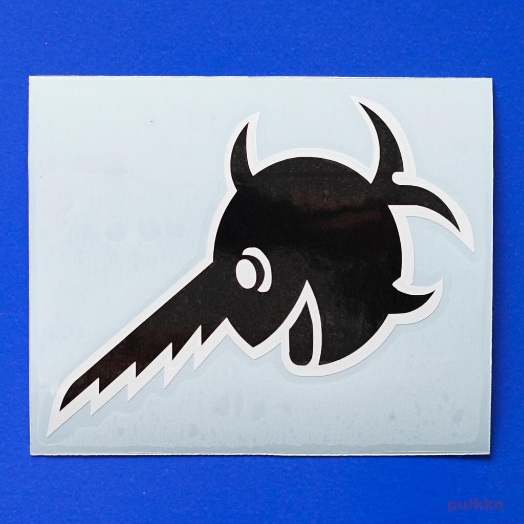 ミリタリーステッカー Uボート 笑うソードフィッシュ(左向き)(重ね貼りタイプ)