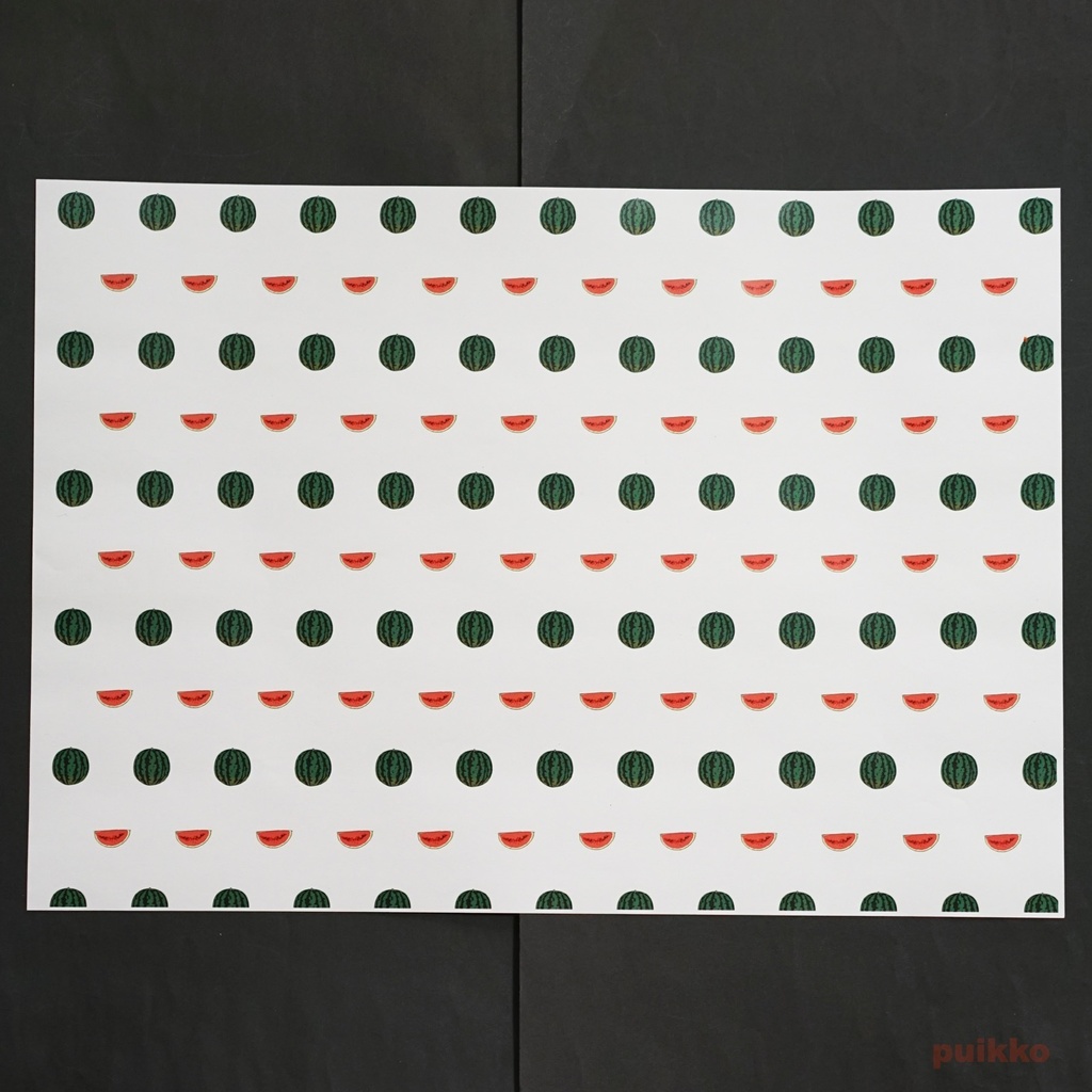 紙製ブックカバー フルーツ(カラー) A3判