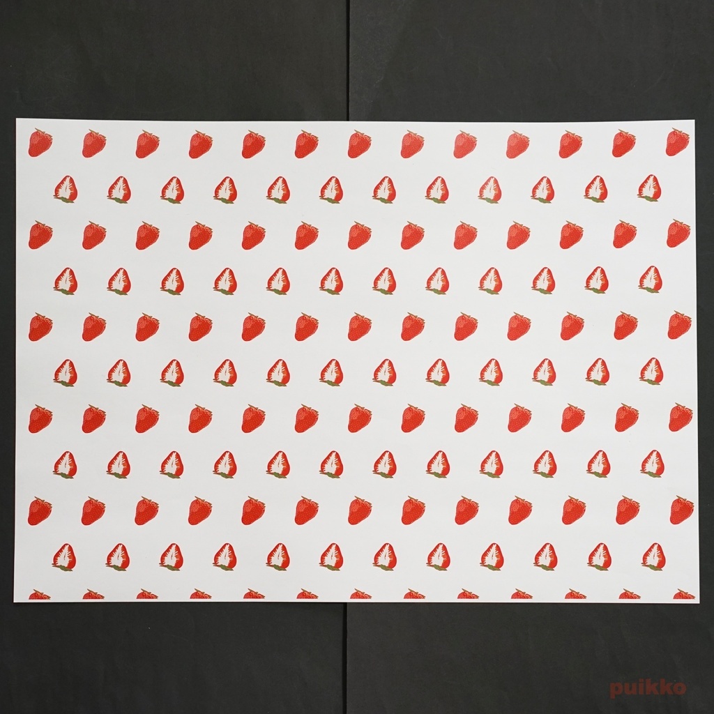 紙製ブックカバー フルーツ(カラー) A3判