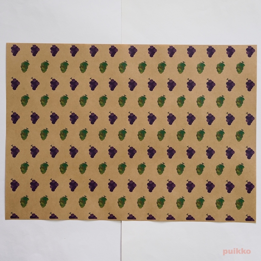 紙製ブックカバー フルーツ(カラー) A3判