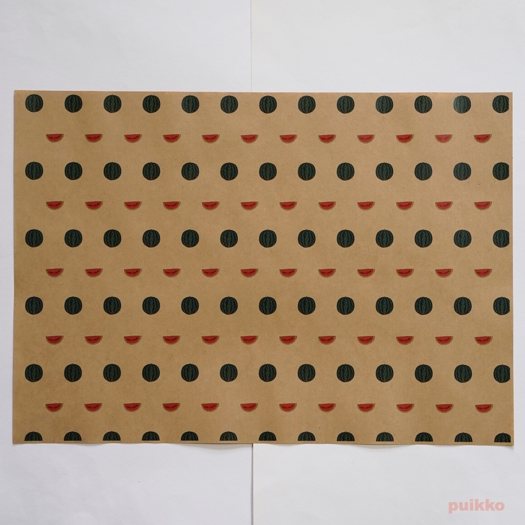 紙製ブックカバー フルーツ(カラー) A3判