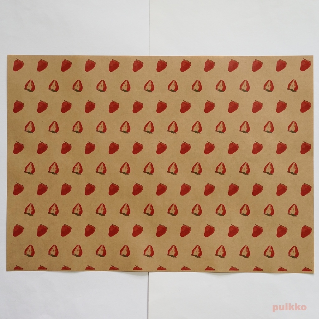 紙製ブックカバー フルーツ(カラー) A3判