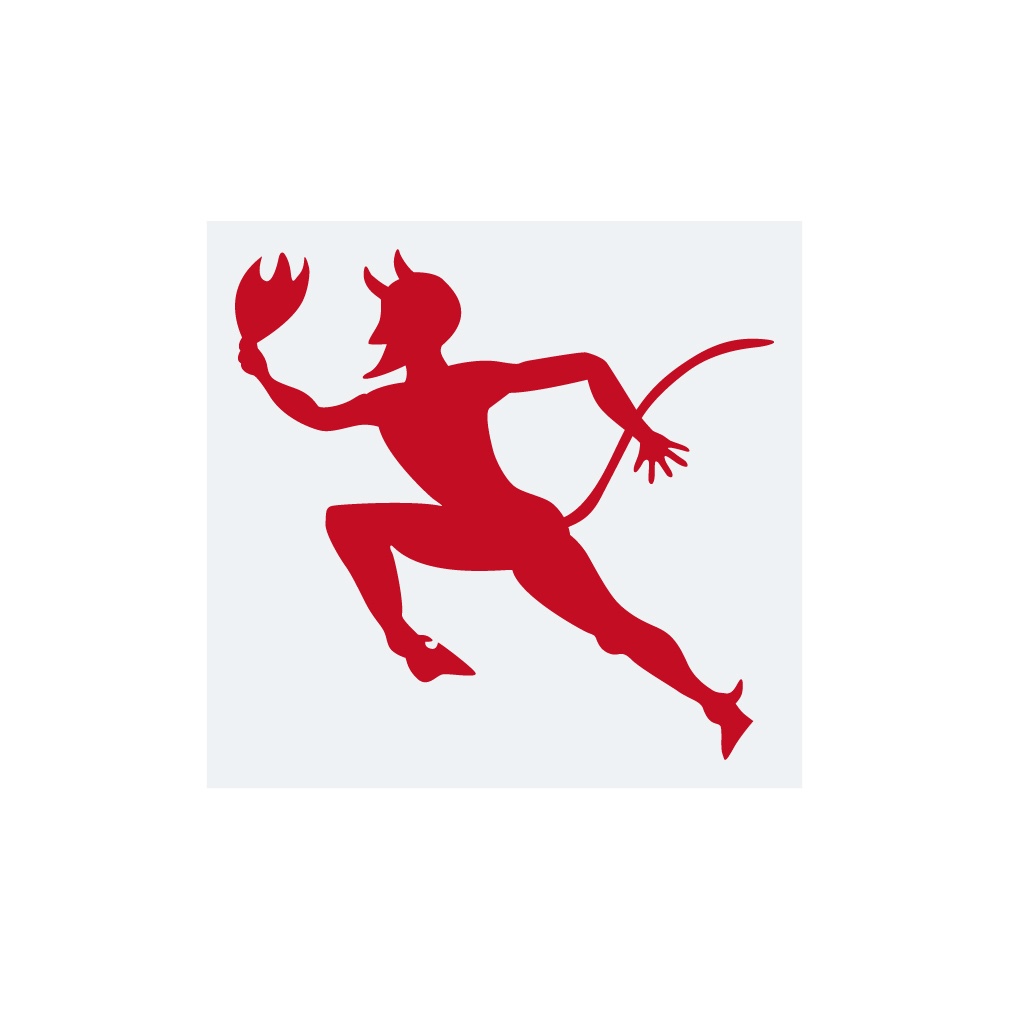 ミリタリーステッカー Uボート 踊る赤い悪魔(左向き)