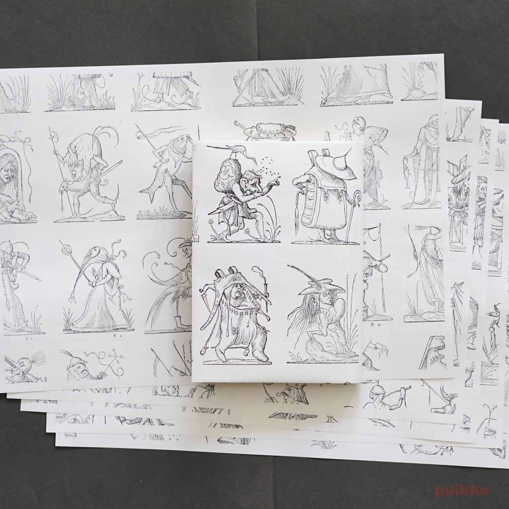 紙製ブックカバー 「パンタグリュエルの滑稽な夢」(5枚セット)