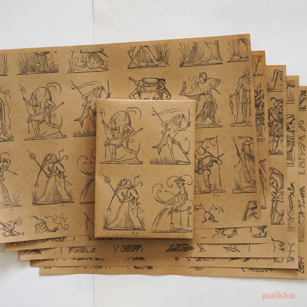 紙製ブックカバー 「パンタグリュエルの滑稽な夢」(5枚セット)