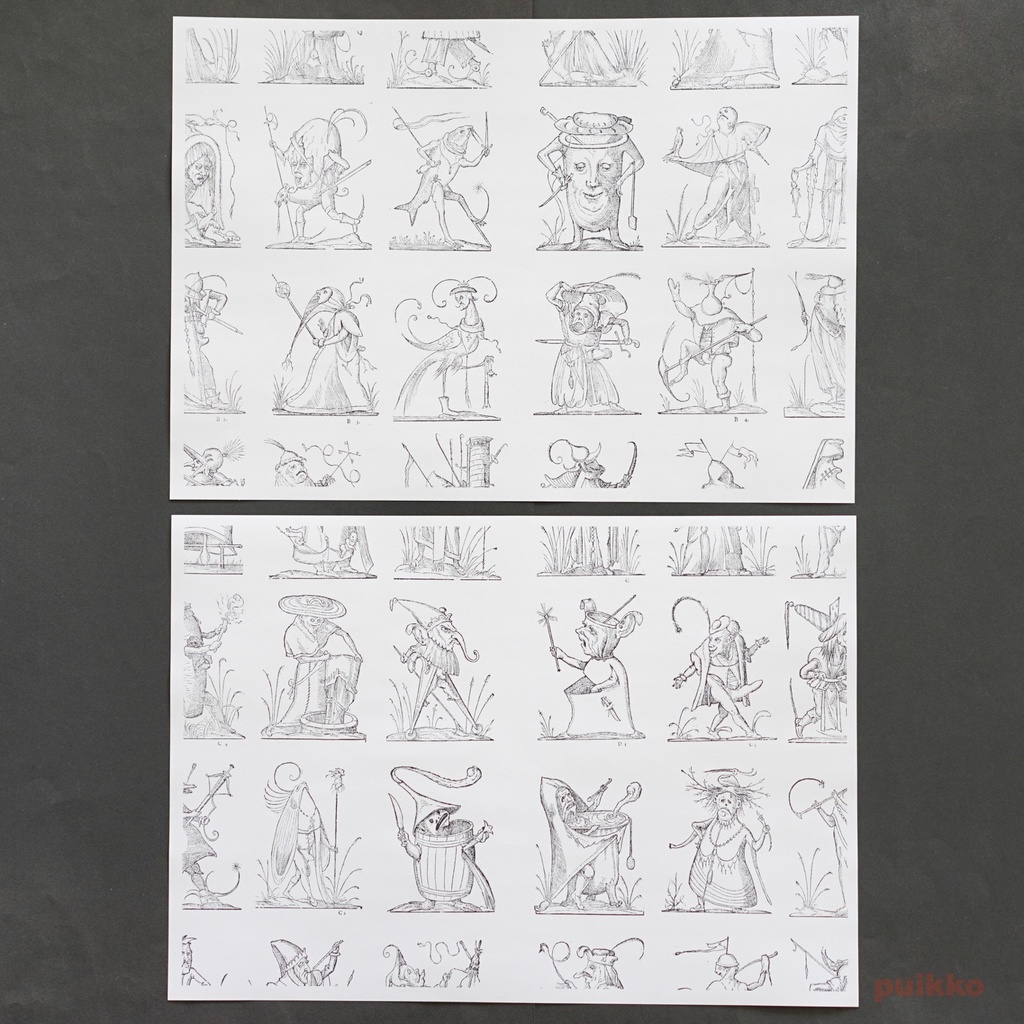 紙製ブックカバー 「パンタグリュエルの滑稽な夢」(5枚セット)