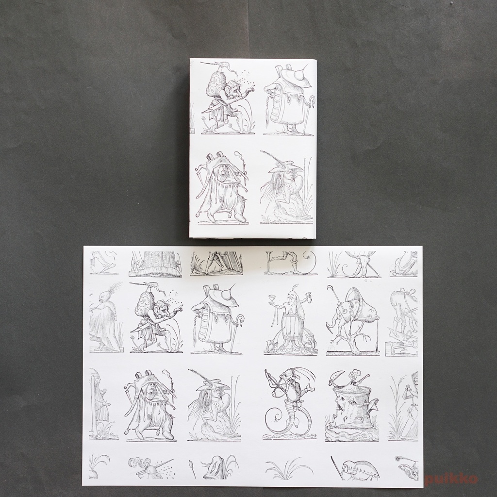 紙製ブックカバー 「パンタグリュエルの滑稽な夢」(5枚セット)