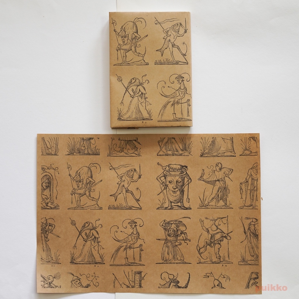 紙製ブックカバー 「パンタグリュエルの滑稽な夢」(5枚セット)