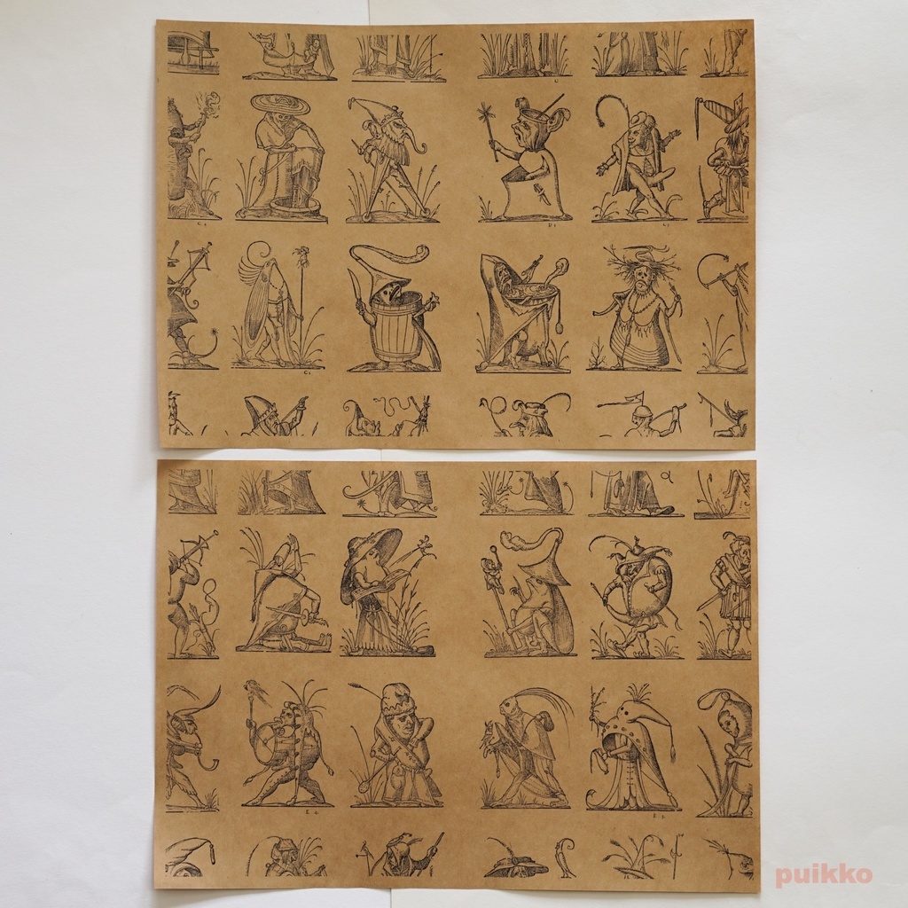 紙製ブックカバー 「パンタグリュエルの滑稽な夢」(5枚セット)