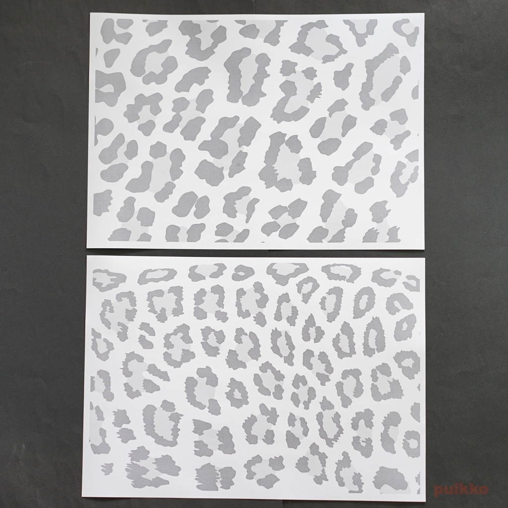 紙製ブックカバー ヒョウ柄(5枚セット)