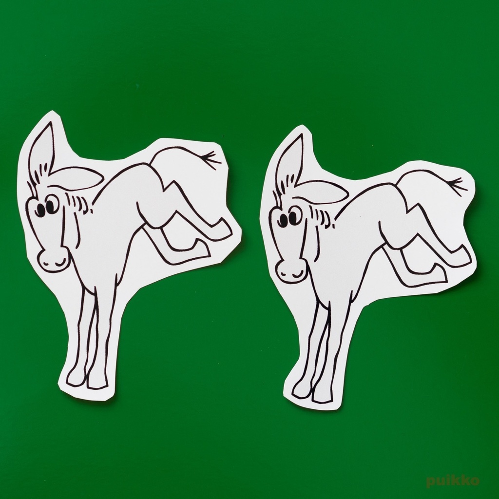 シールタイプステッカー　Uボート　ロバ（2枚セット）