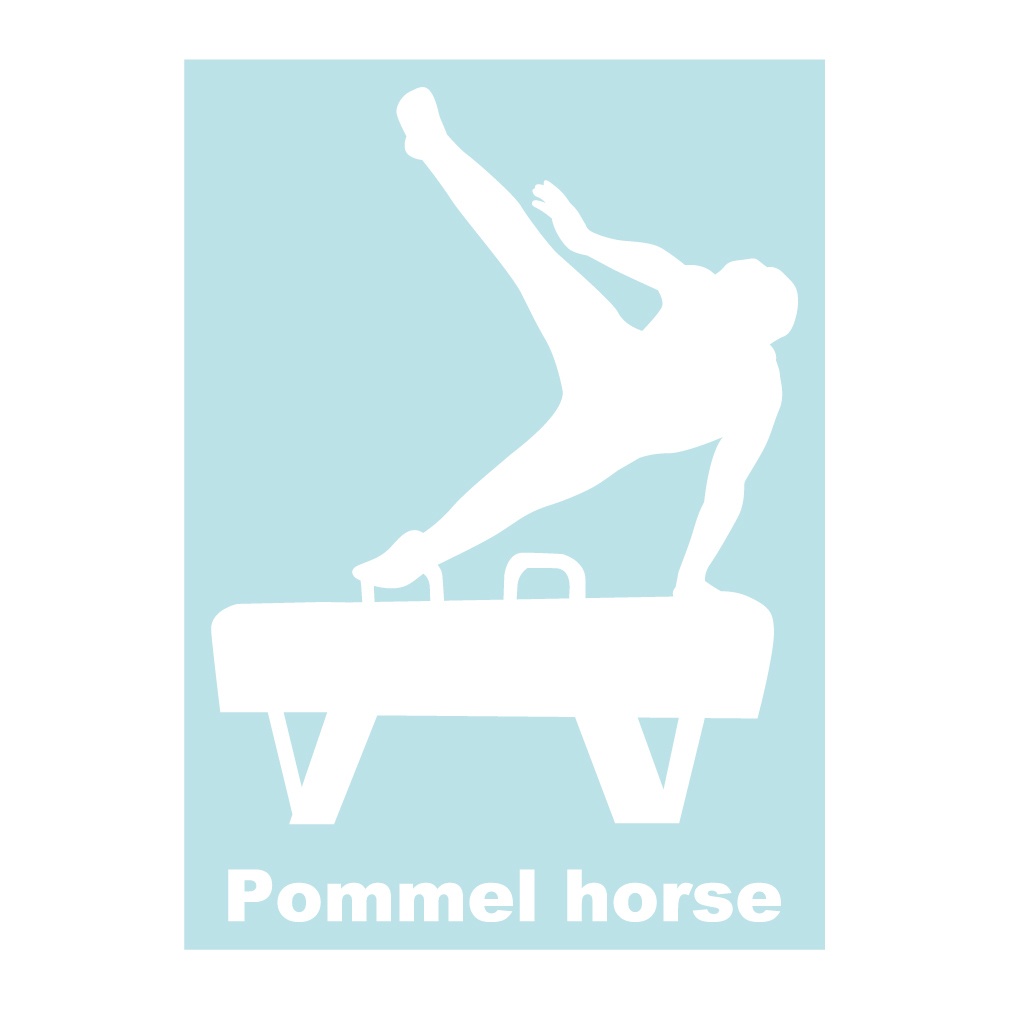 ステッカー 体操競技 あん馬