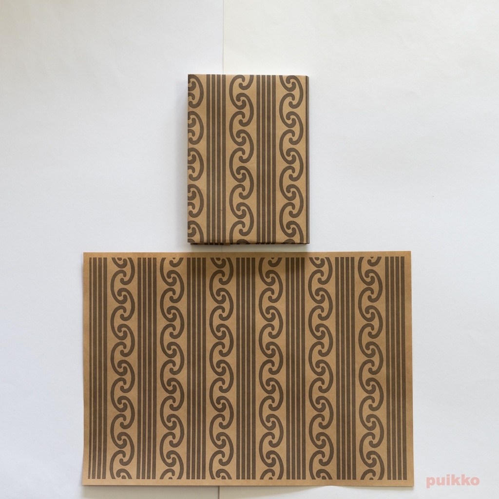 紙製ブックカバー 謎染め(5枚セット)