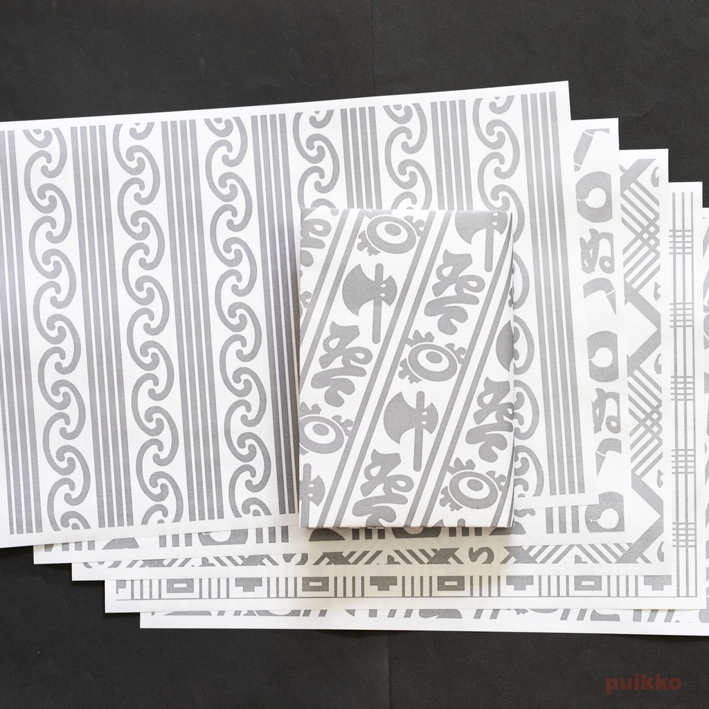 紙製ブックカバー 謎染め(5枚セット)