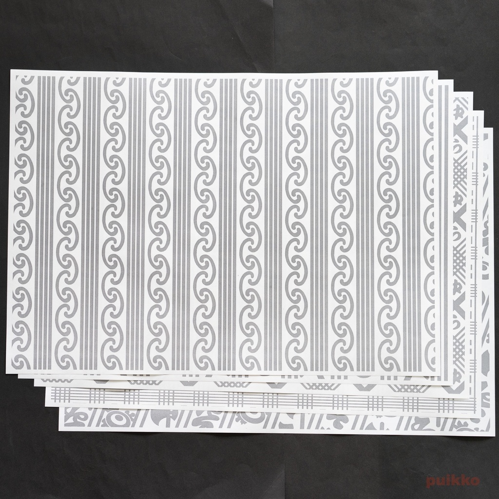 紙製ブックカバー 謎染め A3判(5枚セット)