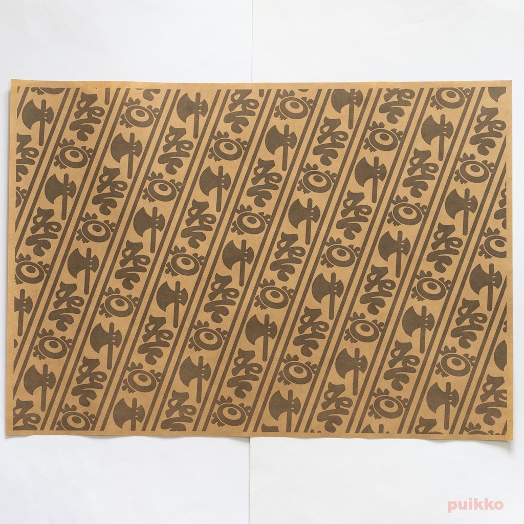 紙製ブックカバー 謎染め A3判(5枚セット)