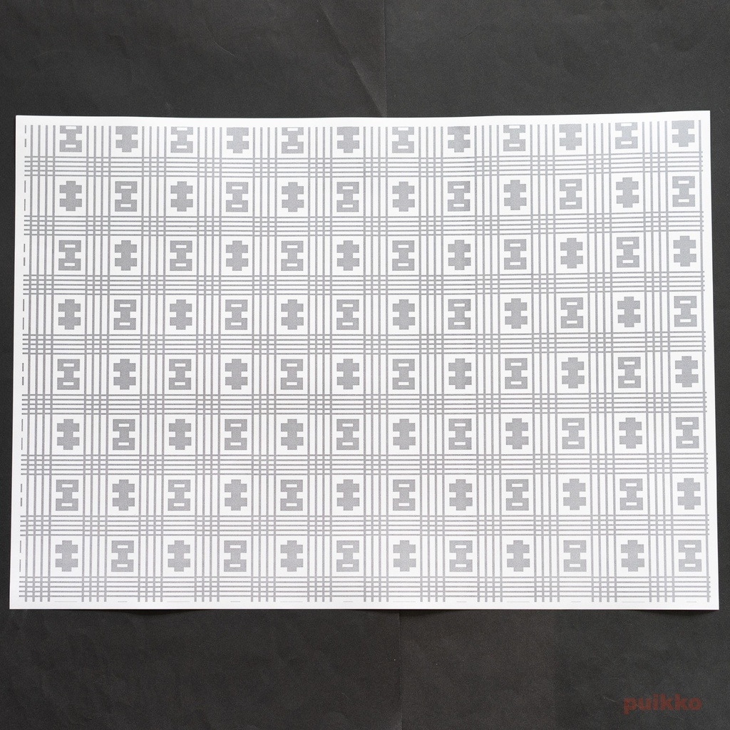 紙製ブックカバー 謎染め A3判(5枚セット)