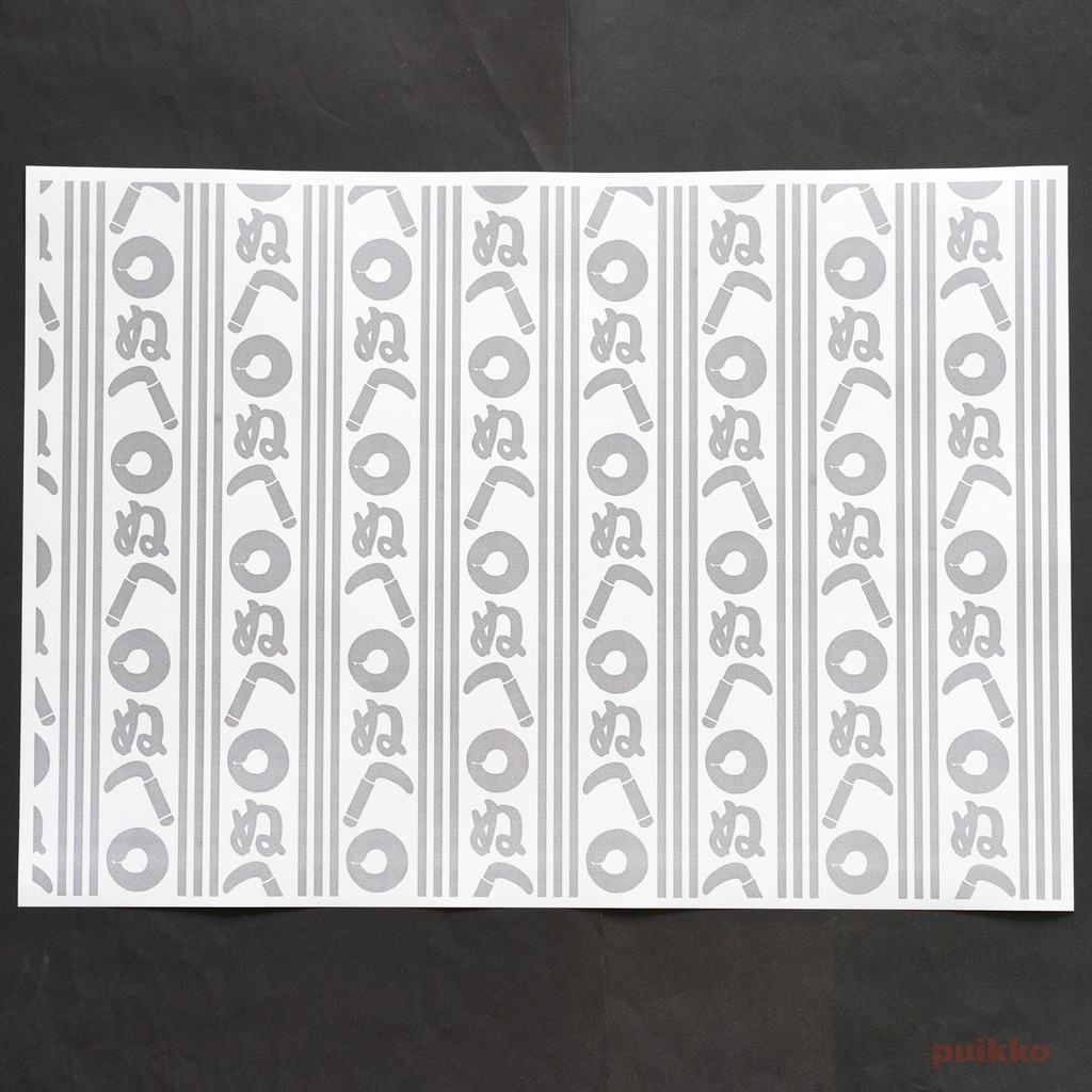 紙製ブックカバー 謎染め A3判(5枚セット)