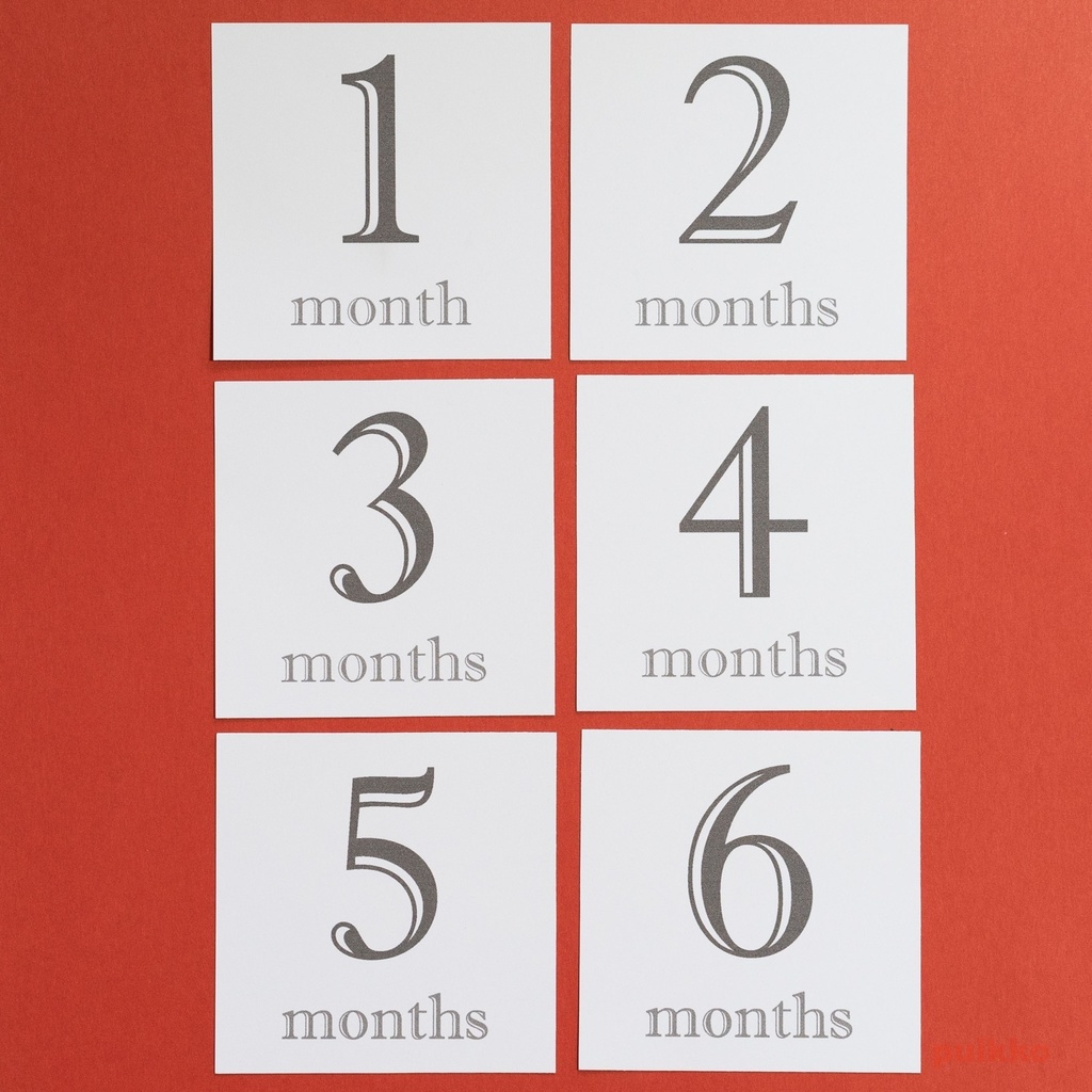 ベビーマンスリーカード Shadow・モノクロ(ましかく)