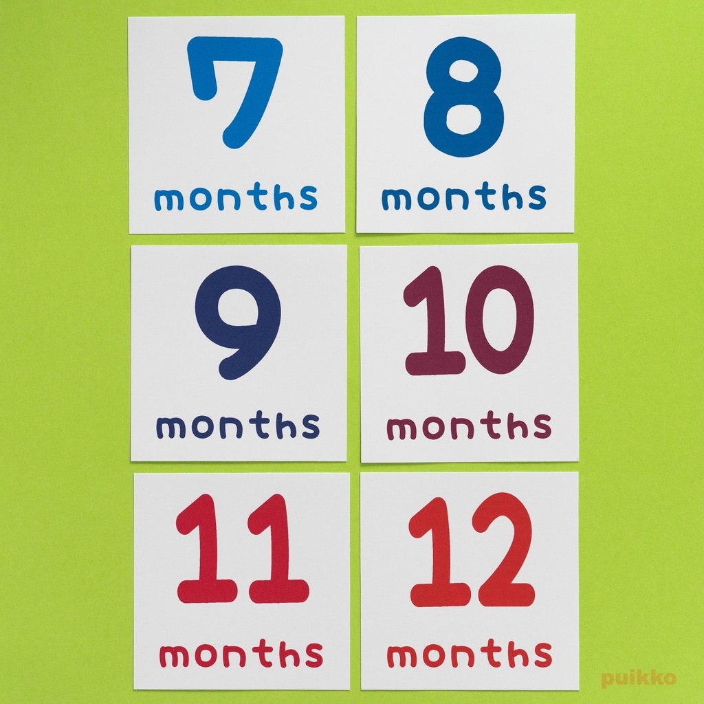 ベビーマンスリーカード marianフォント(ましかく)